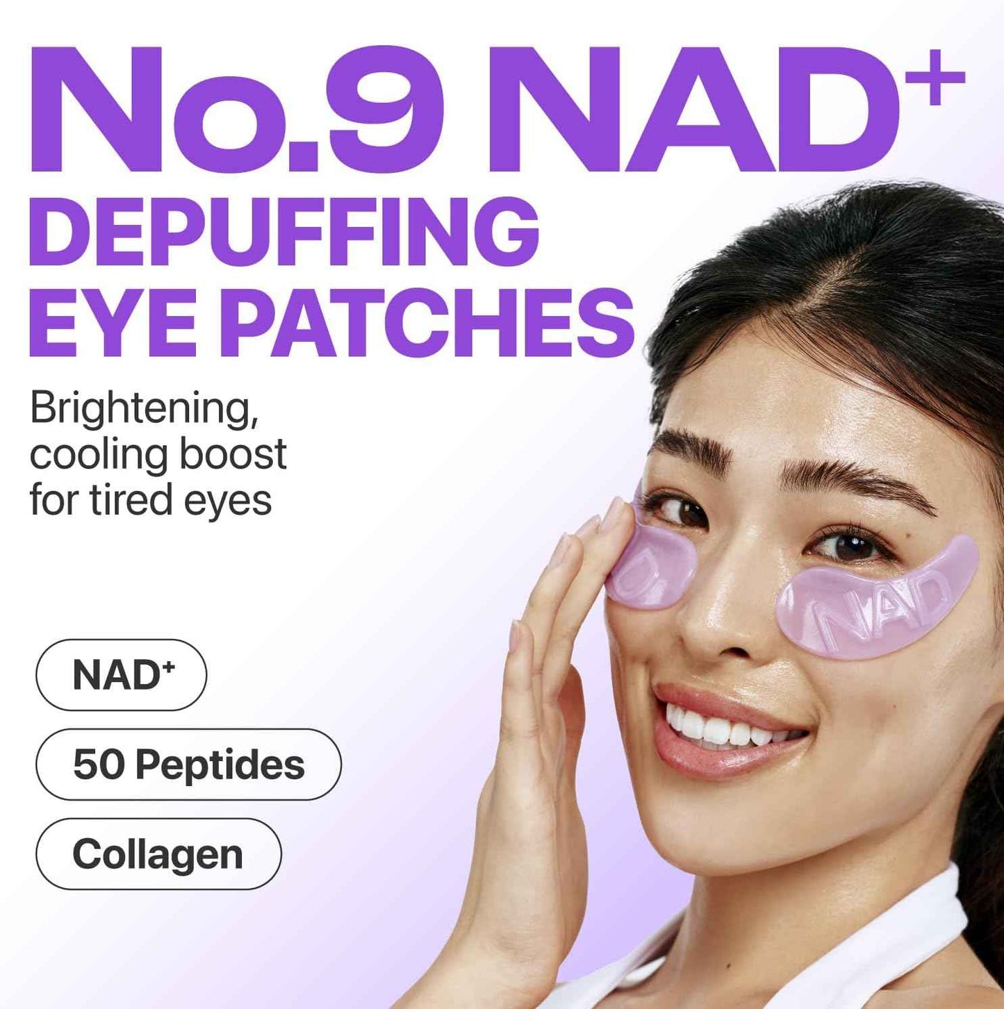 numbuzin No.9 Eye Patches | NAD+ Collagen Under Eye Patches