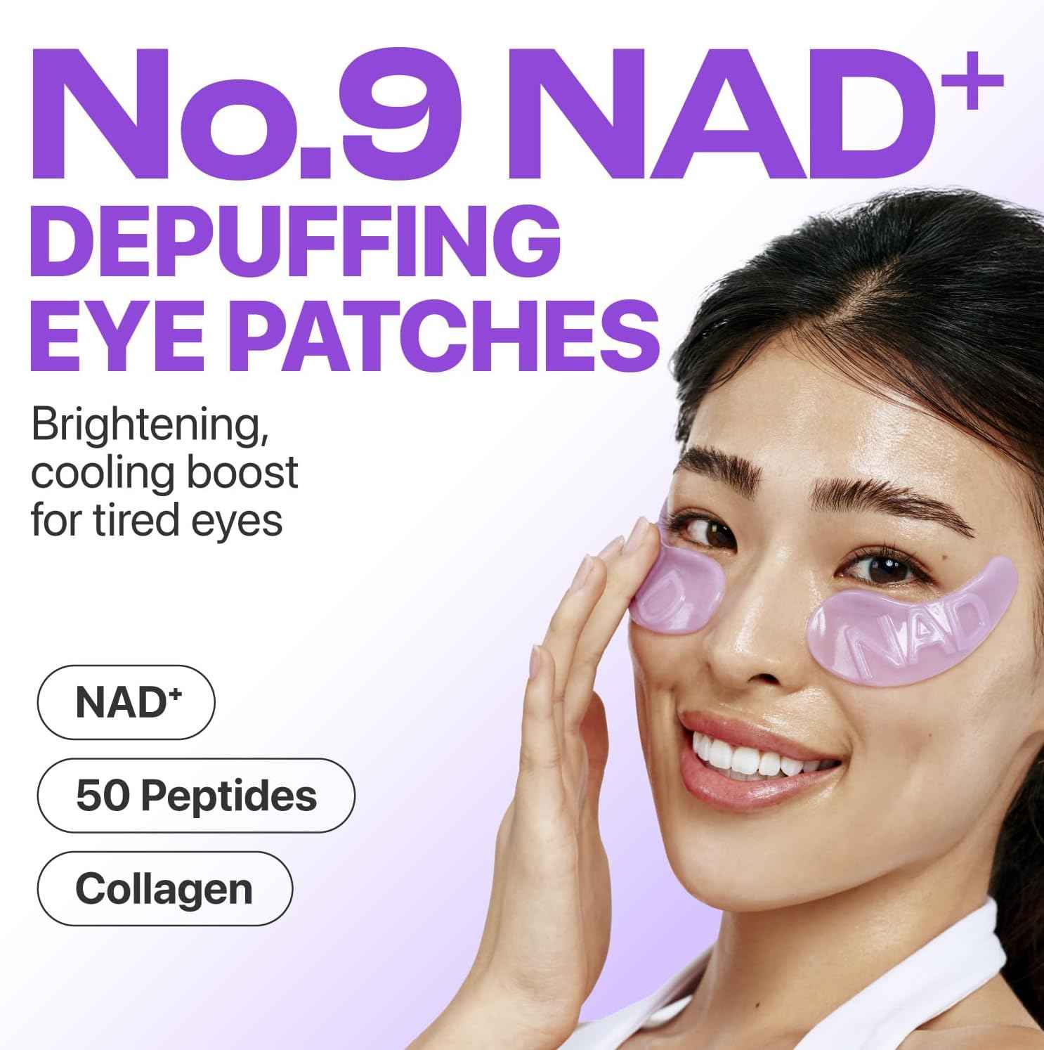 numbuzin No.9 Eye Patches | NAD+ Collagen Under Eye Patches