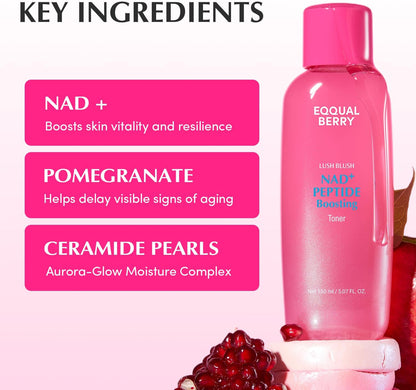 EQQUALBERRY NAD Peptide Boosting Toner 150 ml