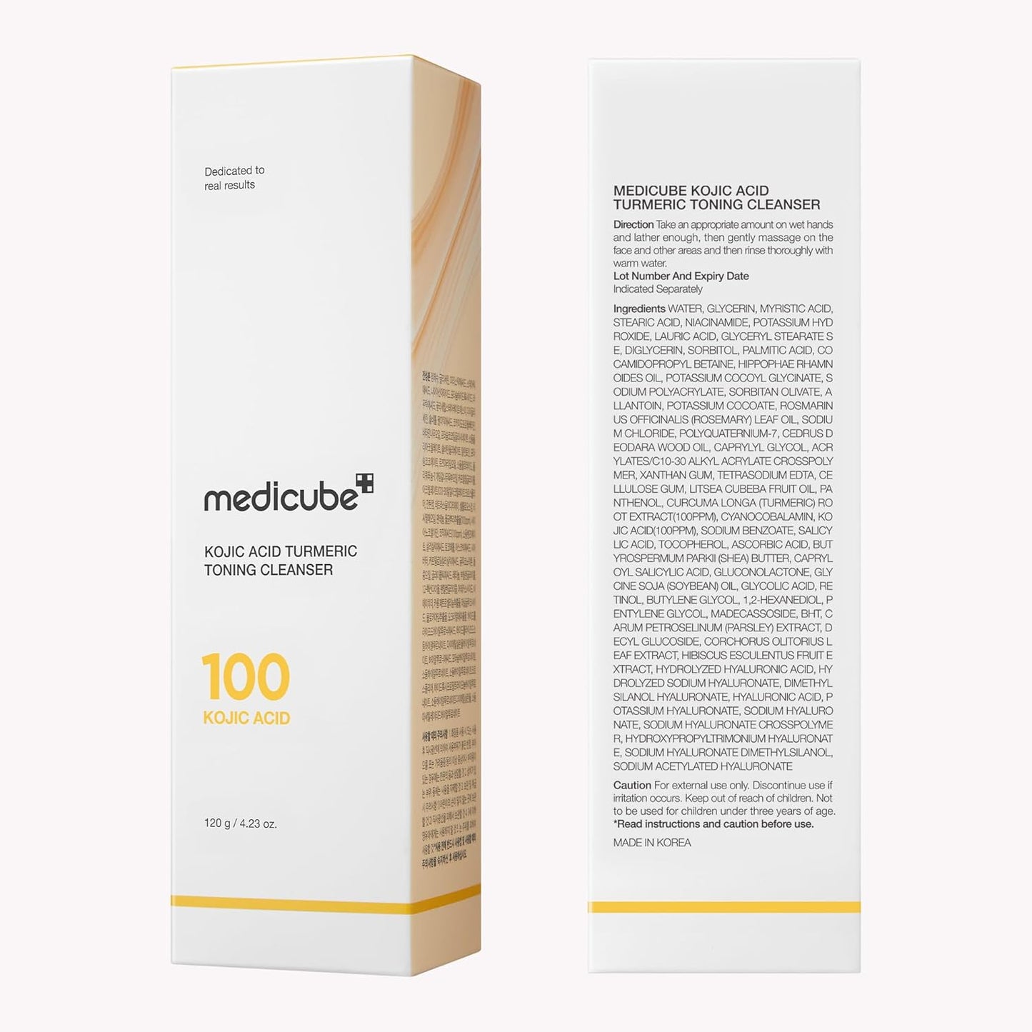 Medicube Kojic Acid Turmeric Toning Cleanser 120g