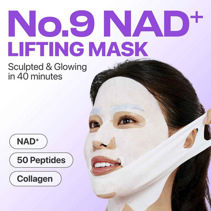 numbuzin No.9 Sheet Mask | NAD+ BIO Lifting-sil Full Face Mask