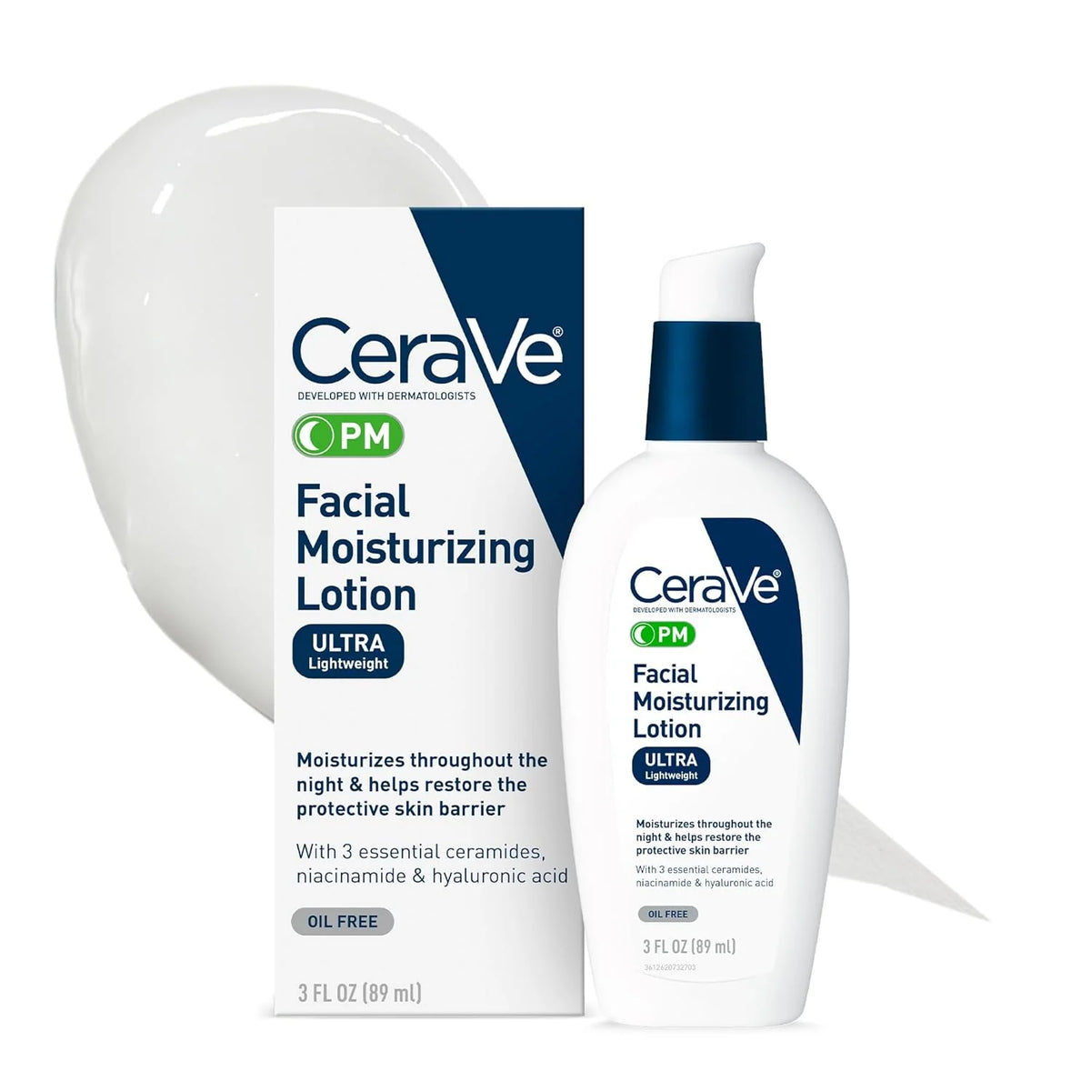 CeraVe  PM Facial Moisturizing Lotion 89ml - ZM Cosmetics