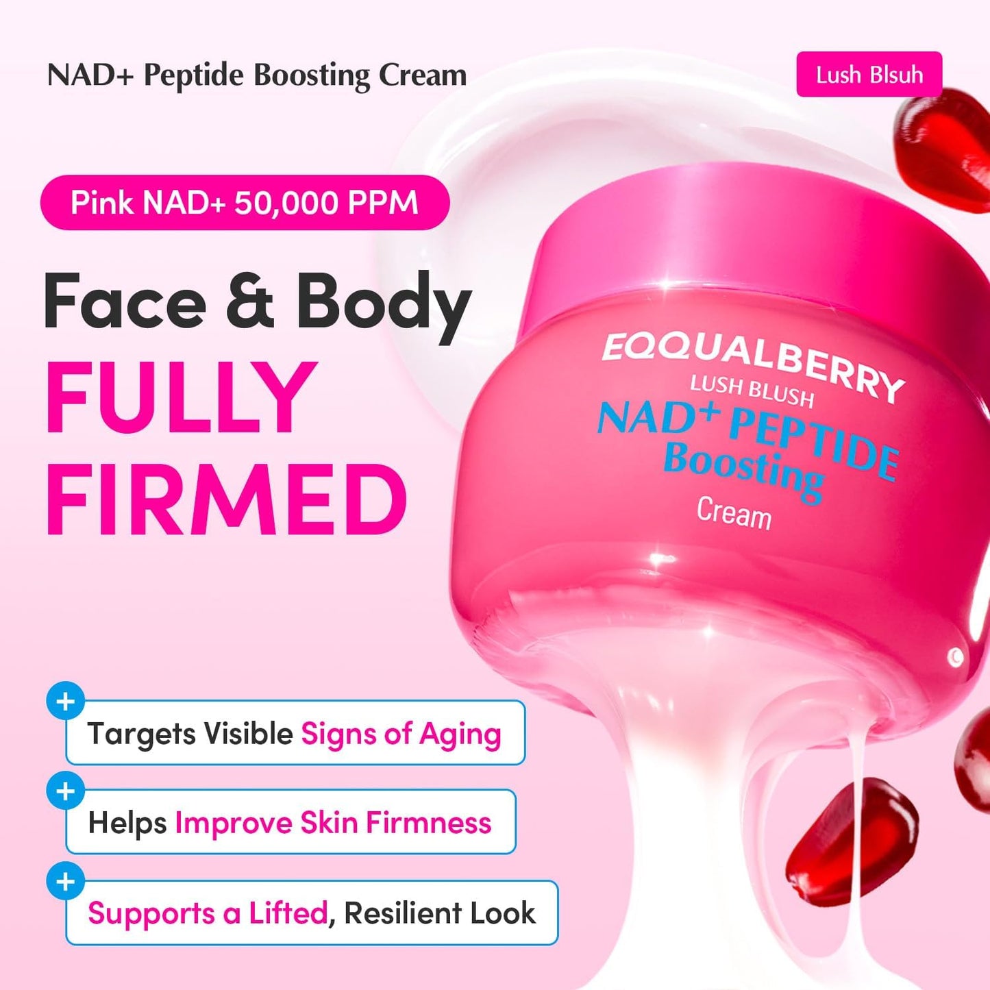 EQQUALBERRY NAD Peptide Boosting Cream 50 ml