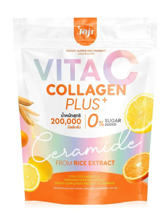 Goji Collagen Plus with Vitamin C and Ceramide - Skin Hydrating Dietary Supplement - 10 Sticks (200,000 mg) - ZM Cosmetics