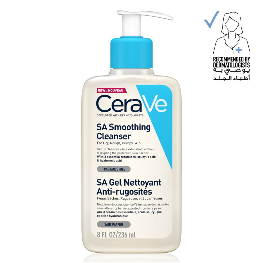CeraVe SA Smoothing Cleanser for normal, dry and rough skin 236ml - ZM Cosmetics