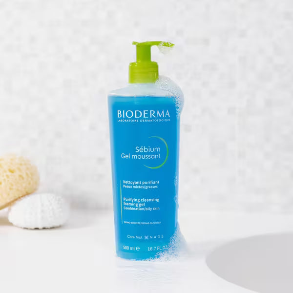 bioderma Sebium Purifying Cleansing Foaming Gel by for Unisex - ZM Cosmetics