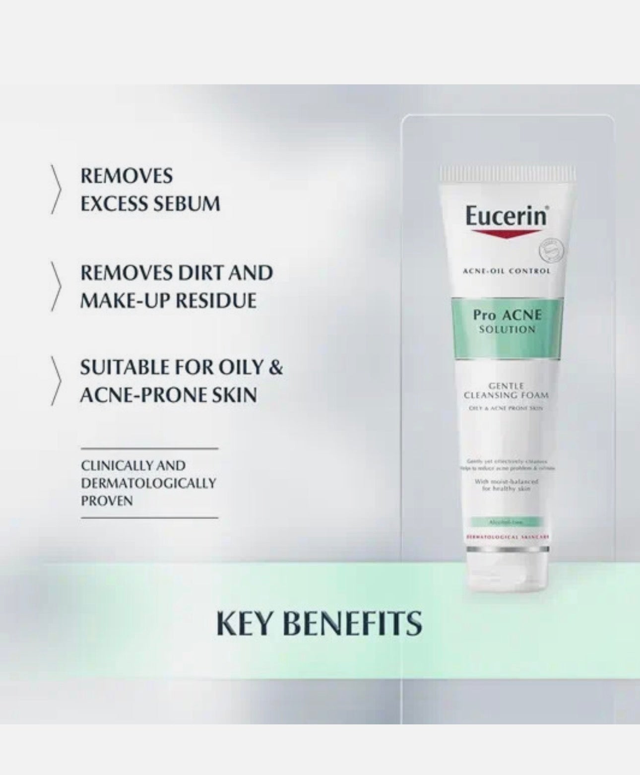 Eucerin Pro Acne Solution Soft Cleansing Foam - ZM Cosmetics
