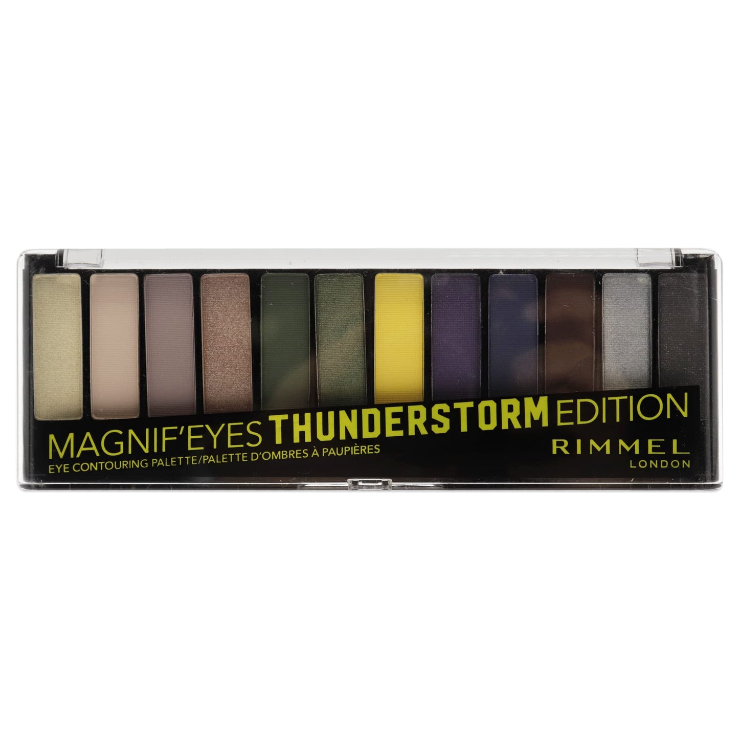 Rimmel London Magnif'eyes Eyeshadow Palette 12 pan #010 Thunderstorm Edition, 14.2 grams - ZM Cosmetics