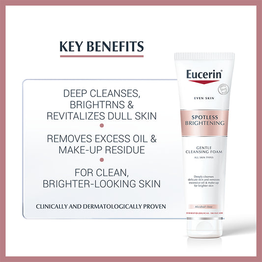 Eucerin Spotless Brightening Gentle Cleansing Foam - ZM Cosmetics