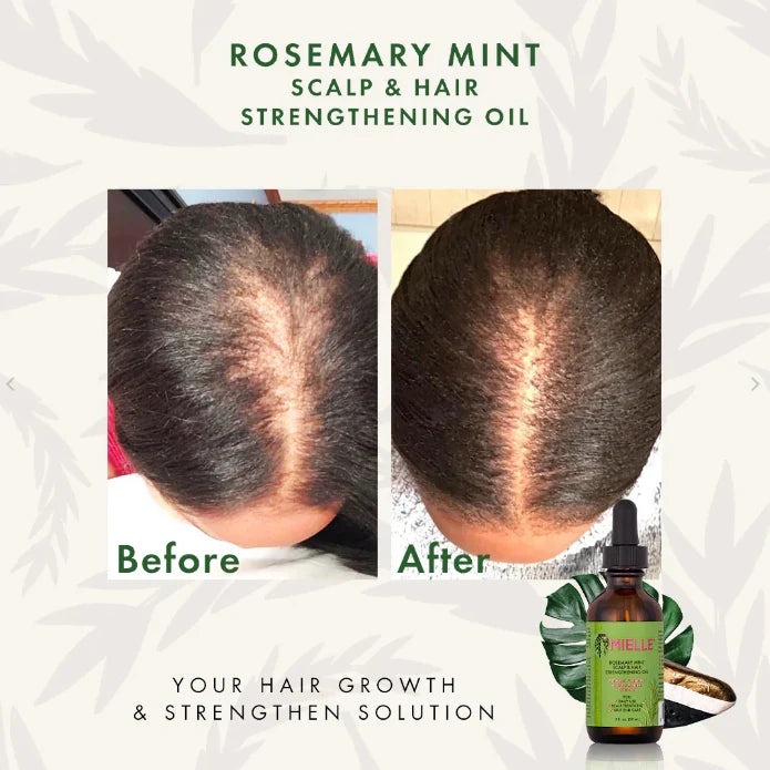 MIELLE Rosemary Mint Scalp & Hair Strengthening Oil 59 mL - ZM Cosmetics