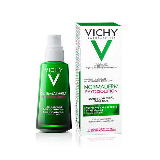Vichy Normaderm Phytosolution Double Correction Daily Care Moisturiser For Oily & Acne Prone Skin With Salicylic Acid 50ml - ZM Cosmetics