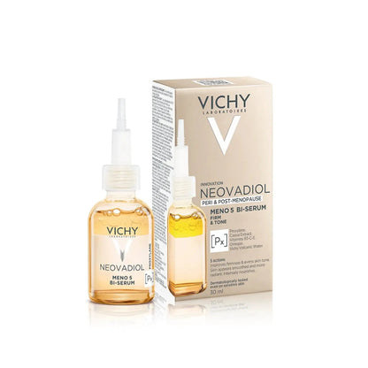 Vichy Neovadiol serum bottle and packaging on a white background
