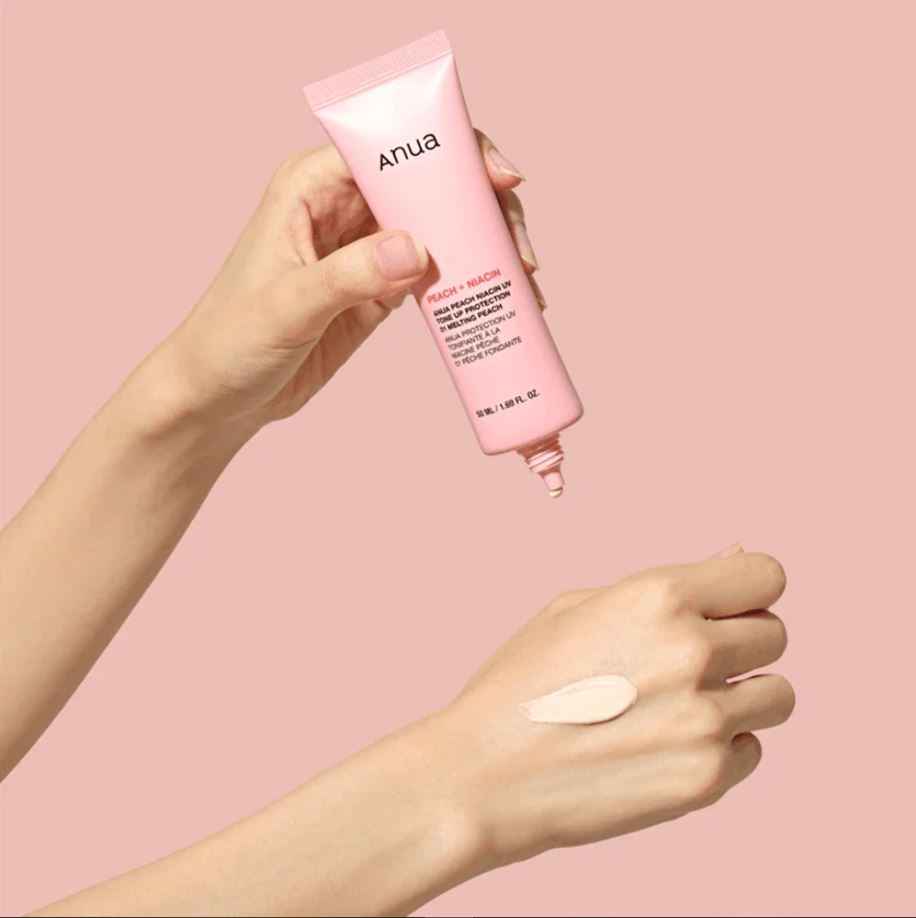 Anua Peach Niacin UV Tone Up Protection Melting Peach 50ml