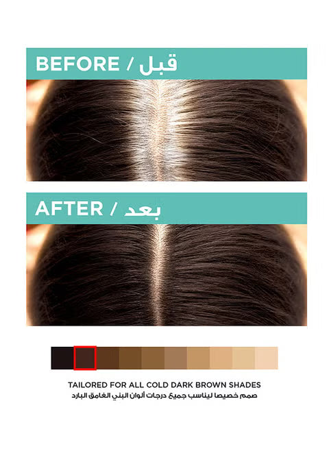 L’Oréal Paris Magic Retouch Instant Root Concealer, Cold Brown - ZM Cosmetics