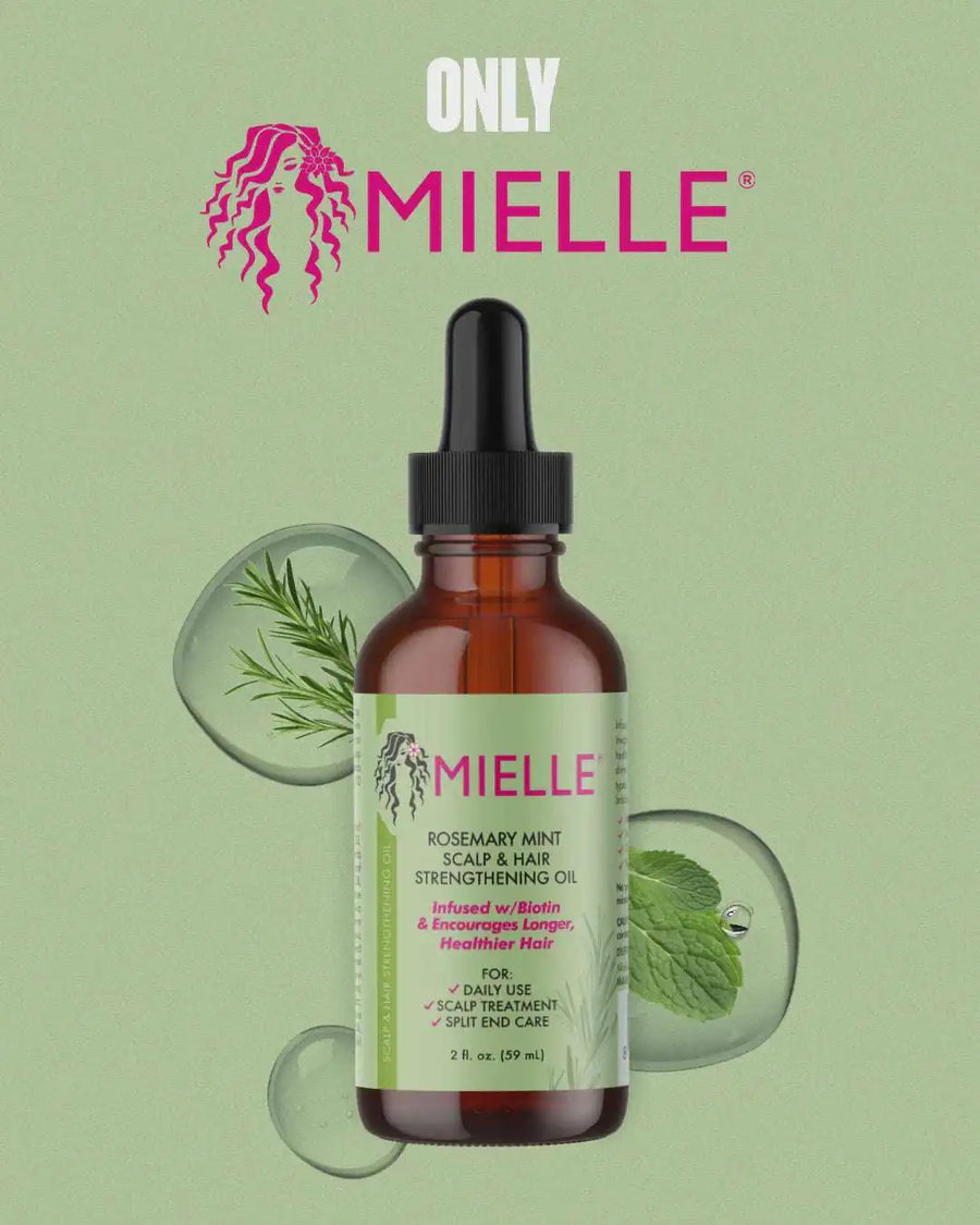 MIELLE Rosemary Mint Scalp & Hair Strengthening Oil 59 mL