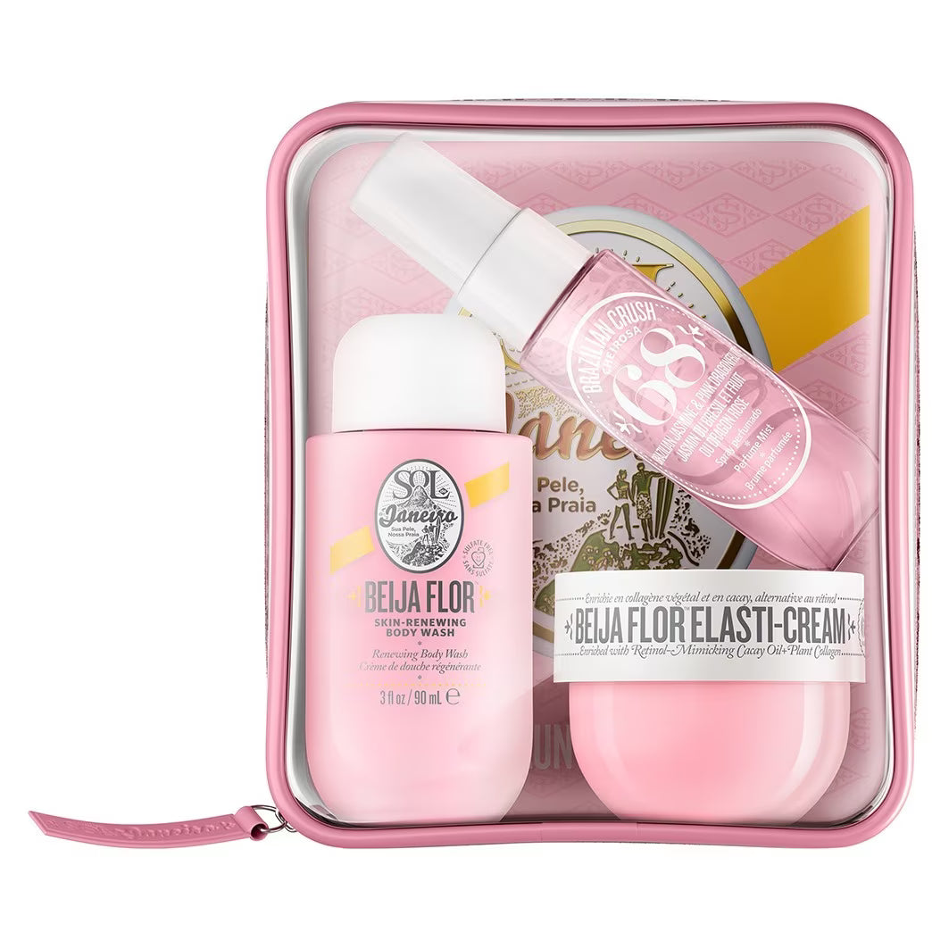 Sol de Janeiro Beija Flor Gift Set for Women 170ml – Luxury Fragrance & Body Care Collection,Premium Beauty Gift Box with Perfume, Body Mist & Self Care Essentials
