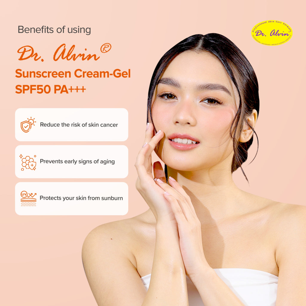 Dr. Alvin Whitening Sunscreen Cream-Gel, SPF 50, UVA/UVB Protection - ZM Cosmetics