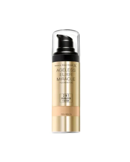 Max Factor Ageless Elixir Miracle Foundation 75 Golden - ZM Cosmetics