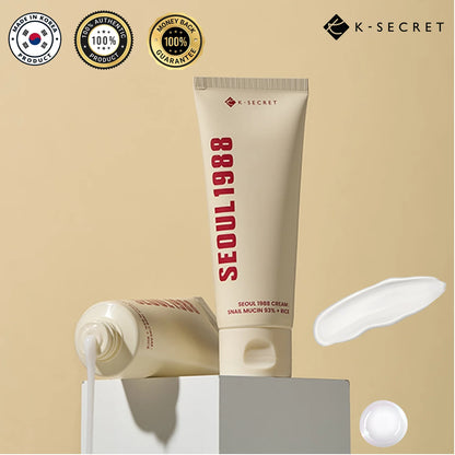 K-SECRET SEOUL 1988 Cream (Snail Mucin 93% + Rice) - 100ml