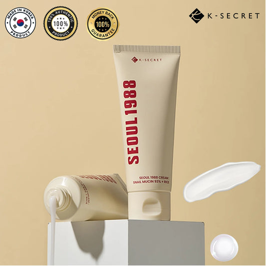 K-SECRET SEOUL 1988 Cream (Snail Mucin 93% + Rice) - 100ml
