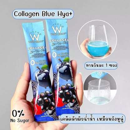 Wink White Collagen Blue HYA Plus - 15 Sachets x 12g -0 sugar added - ZM Cosmetics