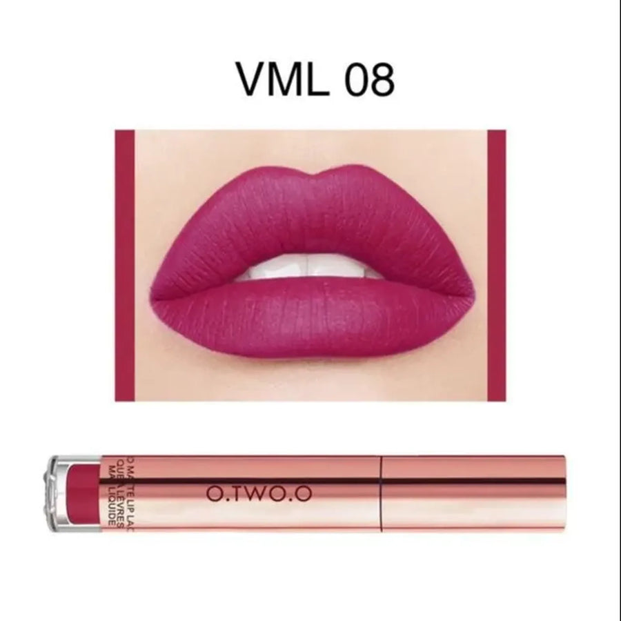 O.TWO.O Liquid Matte Lip Lacquer#8  (VML08, - ZM Cosmetics