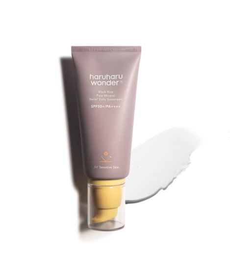 Haruharu Wonder - Black Rice Pure Mineral Relief Daily Sunscreen SPF50+/PA++++ 50ml-fr sensitive skin - ZM Cosmetics