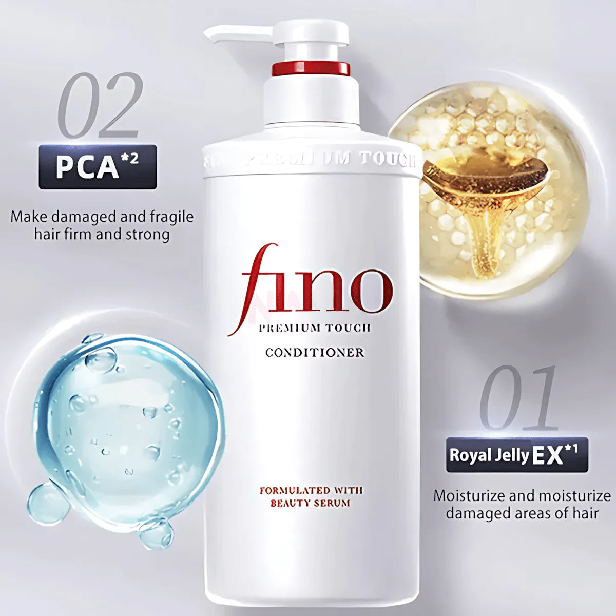 Shiseido Fino Premium Touch Shampoo - Formulated with Beauty Serum, 550ml - ZM Cosmetics