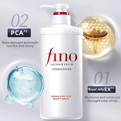 Shiseido Fino Premium Touch Shampoo - Formulated with Beauty Serum, 550ml - ZM Cosmetics