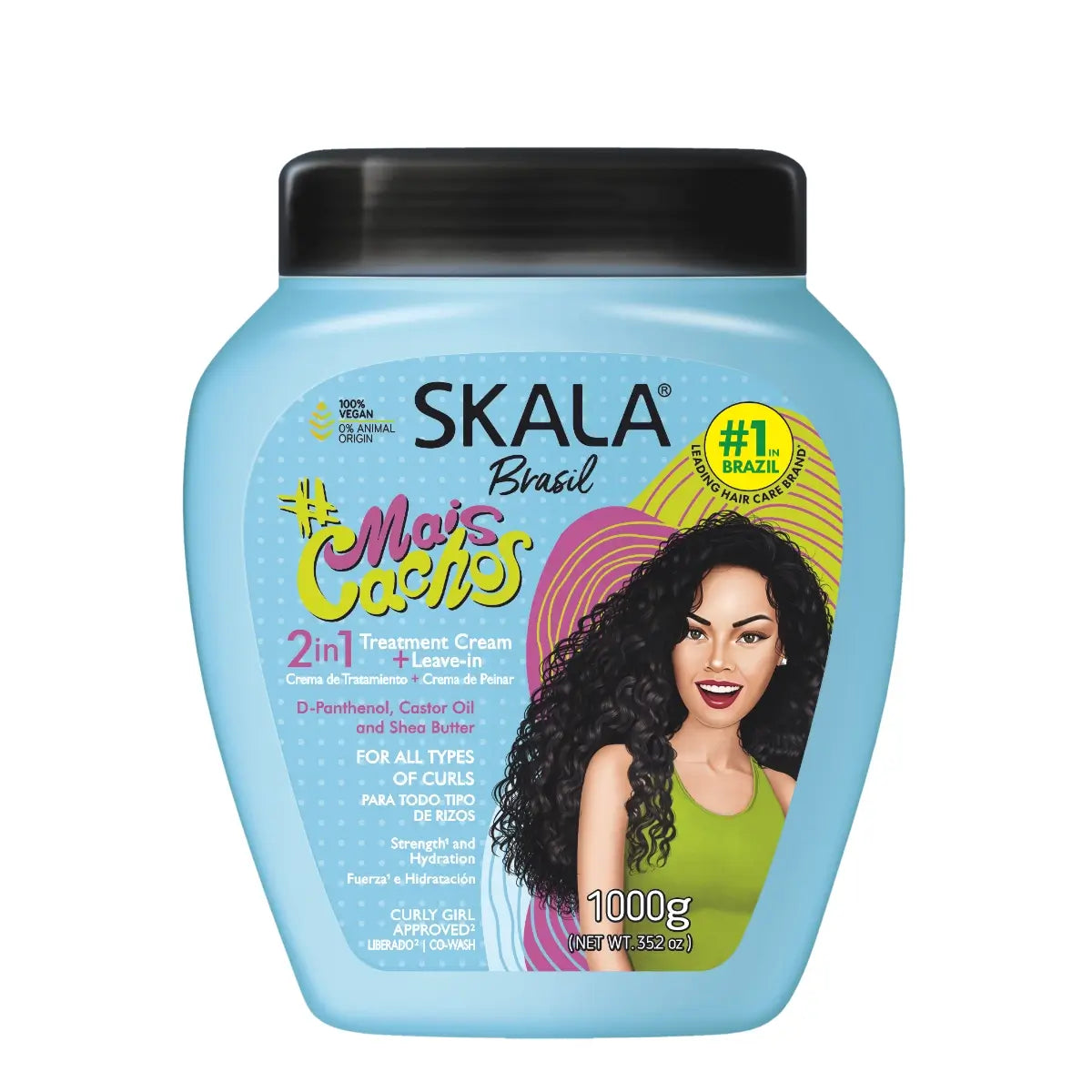 Skala Expert Mais cachos Hair Cream And Conditioner Strengthens And Moisturizes All Types of Curly Hair - ZM Cosmetics