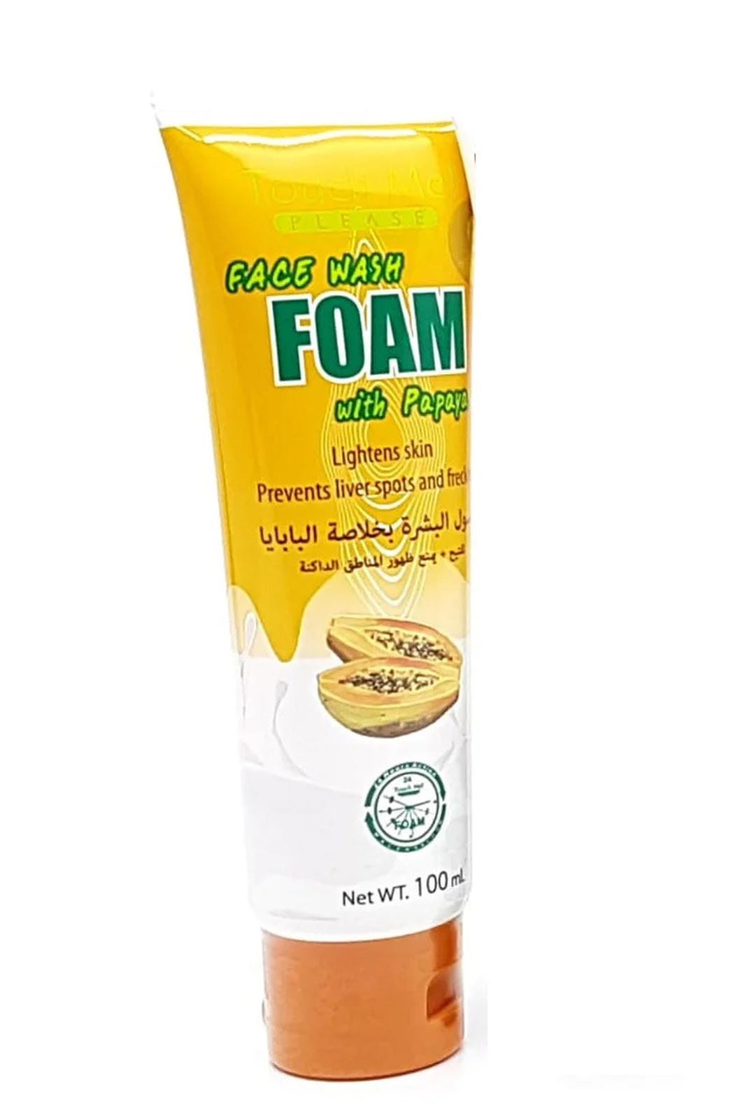 Touch Me Please Papaya Face Wash Foam, 100ml - ZM Cosmetics